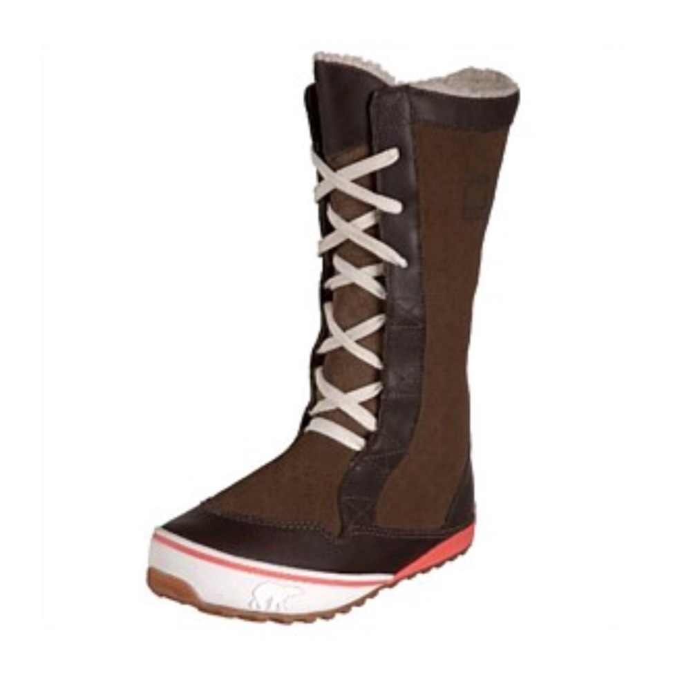 Sorel Tall Mackenzie Lace Up Snow Winter Boots EUC